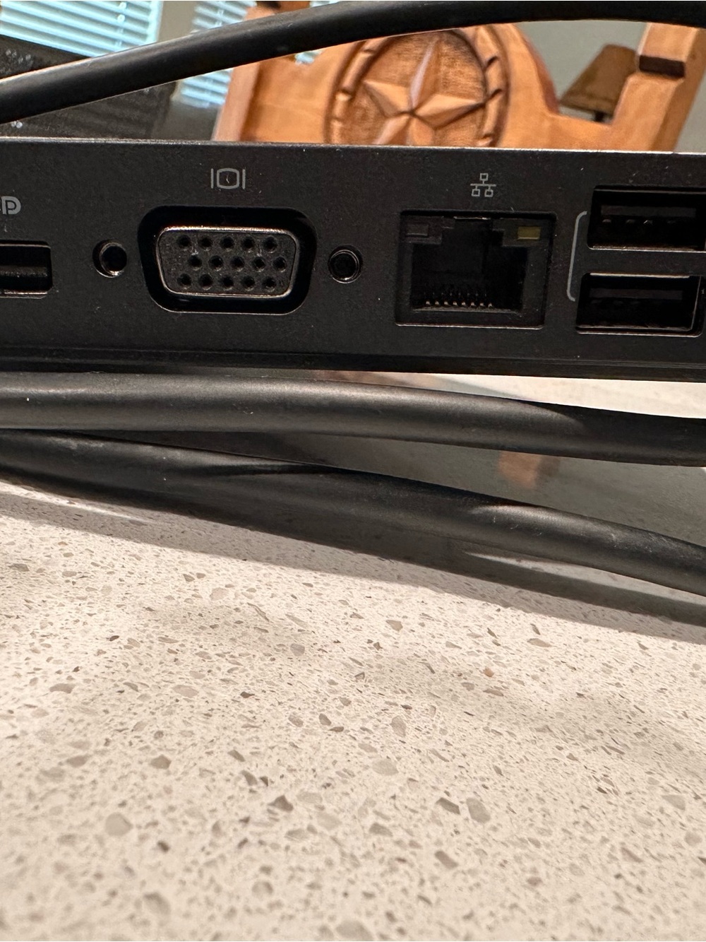 Dell Black Laptop Docking Station with VGA, Ethernet & USB Ports